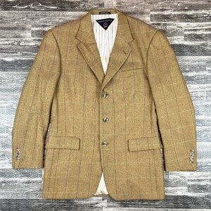 Tommy Hilfiger the Country Club Mens sz 40R Plaid Tweed Blazer Suit Jacket VTG